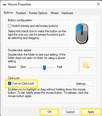 إصلاح-الفأرة-اليسار-النقر-لا-يعمل-Windows11