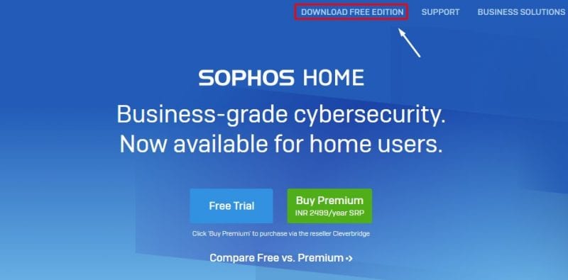 برنامج Sophos Home Free