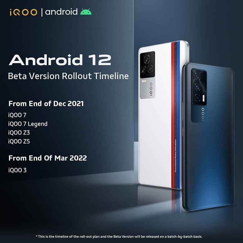 الجدول الزمني iQOO Android 12