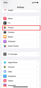 إخفاء الصور على iOS15